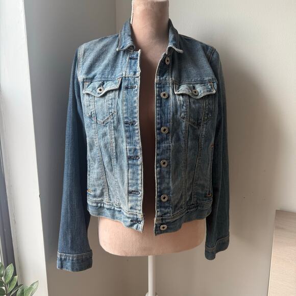 Polo by Ralph Lauren Jackets & Blazers - Y2K RALPH LAUREN POLO JEANS CO | Lydia Jean Jacket Medium Wash Distressed Size L
